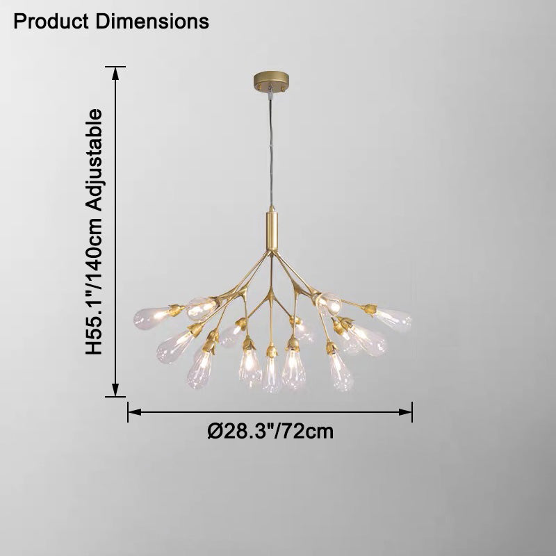 WOMO Firefly Branching Chandelier-WM2552