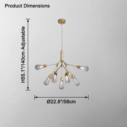 WOMO Firefly Branching Chandelier-WM2552