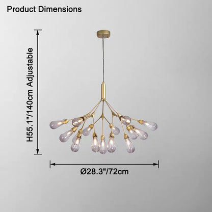 WOMO Firefly Branching Chandelier-WM2552