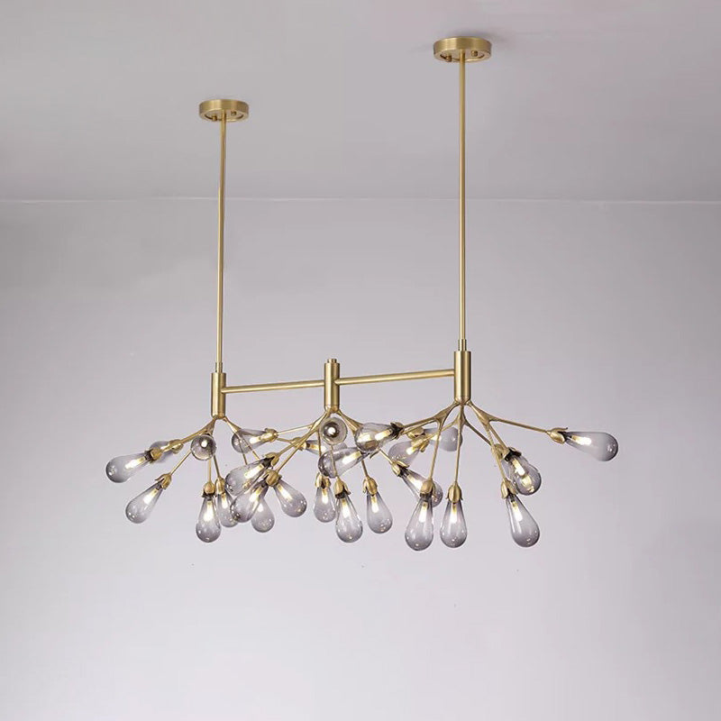 WOMO Firefly Gold Branch Linear Chandelier-WM2553