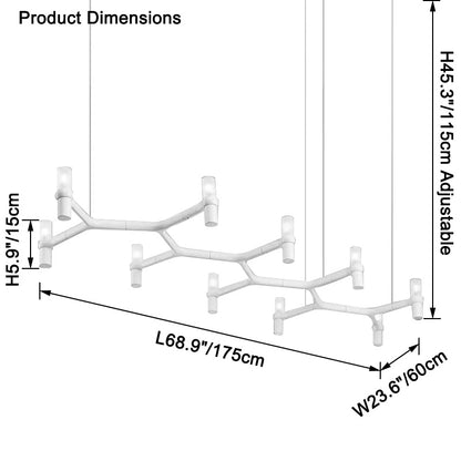 WOMO Candlestick Linear Chanderlier-WM2555