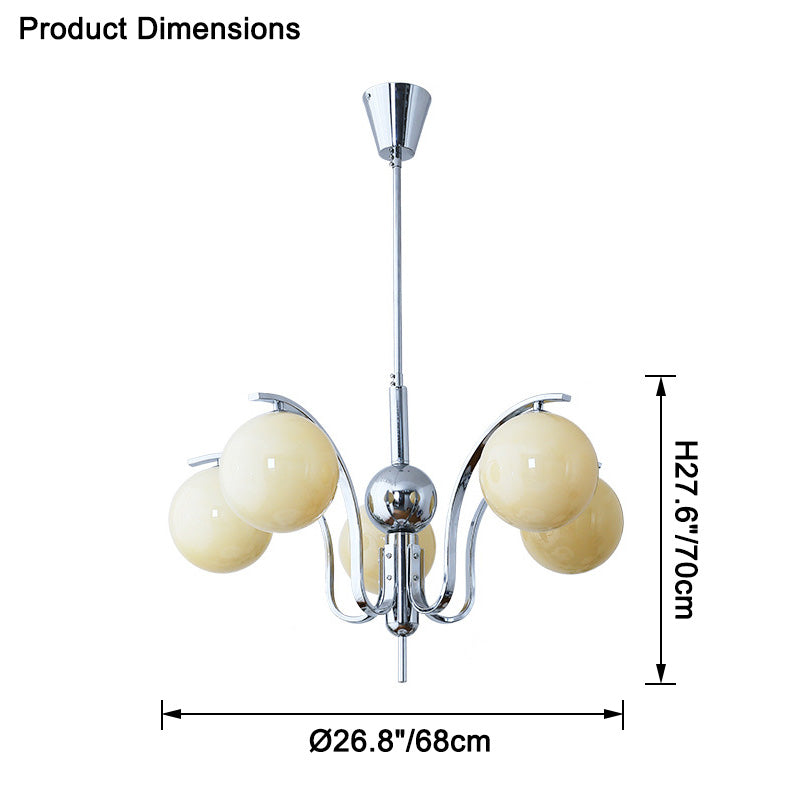 WOMO Glass Globe Chandelier-WM2558