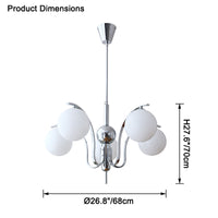 WOMO Glass Globe Chandelier-WM2558