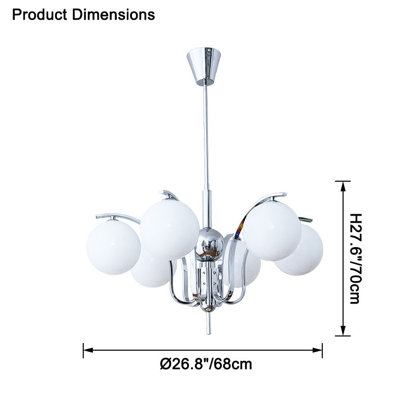 WOMO Glass Globe Chandelier-WM2558