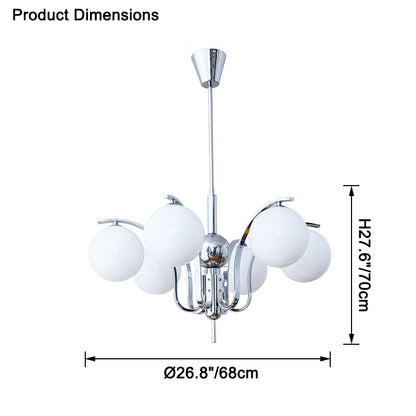 WOMO Glass Globe Chandelier-WM2558