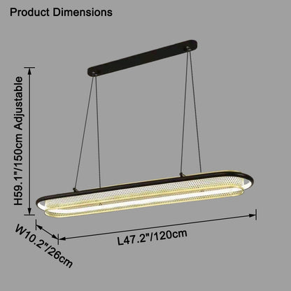 WOMO Linear Led Chandelier-WM2559