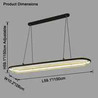 WOMO Linear Led Chandelier-WM2559