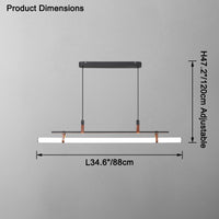 WOMO Rod Linear Led Pendant Light-WM2560