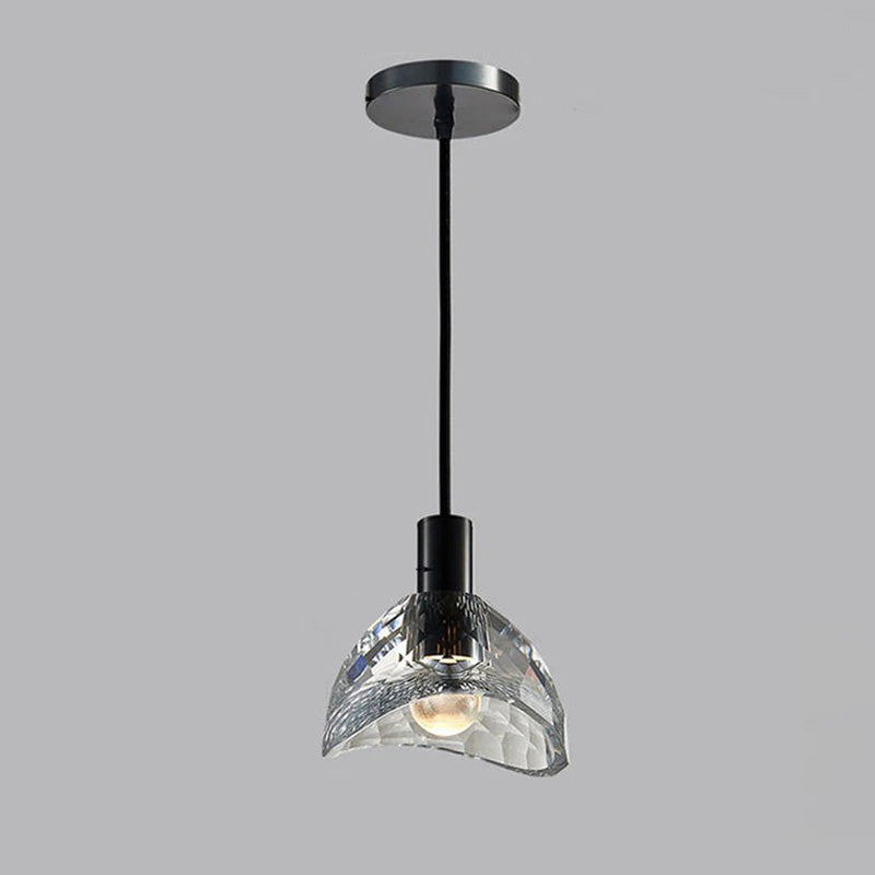 WOMO Small Black Crystal Pendant Light-WM2561