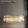 WOMO Tiered Round Crystal Chandelier-WM2562 thumbnail