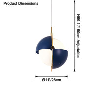 WOMO Adjustable Glass Globe Pendant Light-WM2563