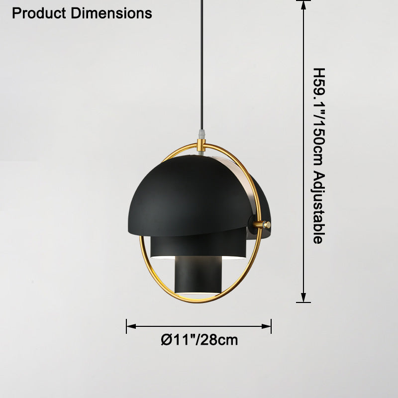 WOMO Adjustable Metal Globe Pendant Light-WM2564