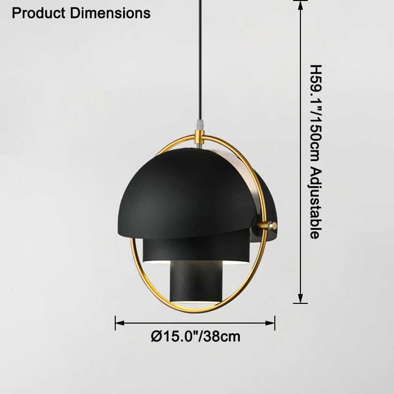 WOMO Adjustable Metal Globe Pendant Light-WM2564