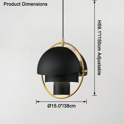 WOMO Adjustable Metal Globe Pendant Light-WM2564