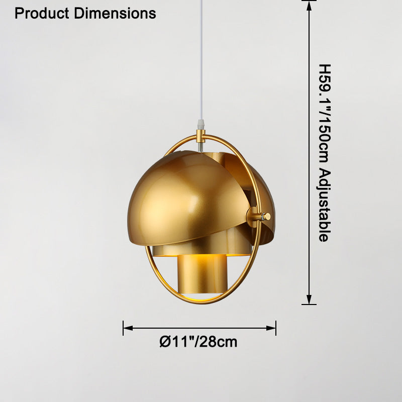 WOMO Adjustable Metal Globe Pendant Light-WM2564