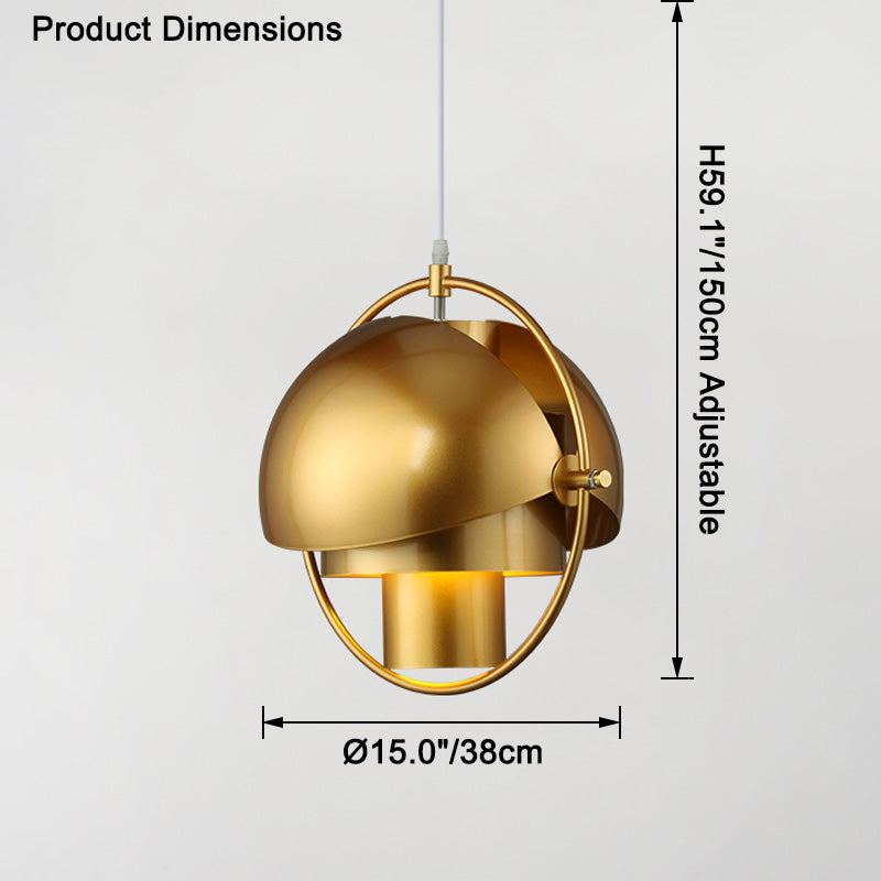 WOMO Adjustable Metal Globe Pendant Light-WM2564