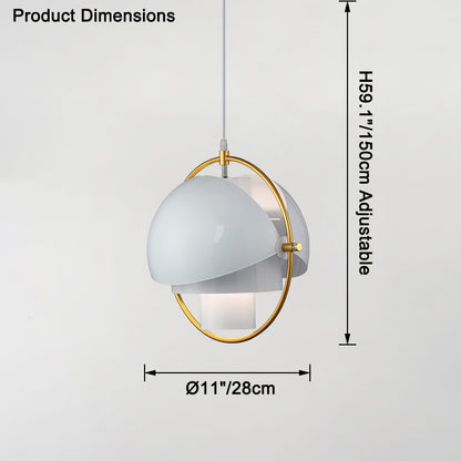 WOMO Adjustable Metal Globe Pendant Light-WM2564