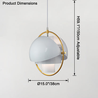 WOMO Adjustable Metal Globe Pendant Light-WM2564