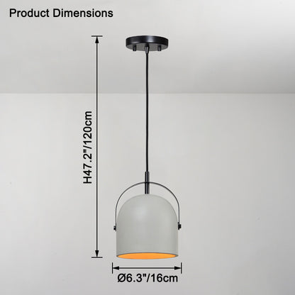 WOMO Concrete-like Bell Pendant Light-WM2565