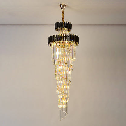 WOMO Cascading Crystal Prism Chandelier-WM2570