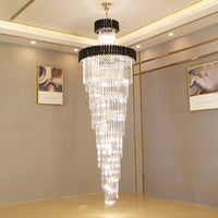 WOMO Cascading Crystal Prism Chandelier-WM2570