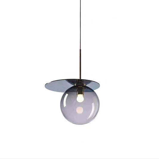 WOMO Colored Glass Globe Pendant Light-WM2573