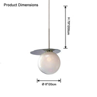 WOMO Colored Glass Globe Pendant Light-WM2573
