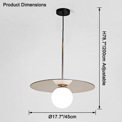 WOMO Globe Disc Pendant Light-WM2579