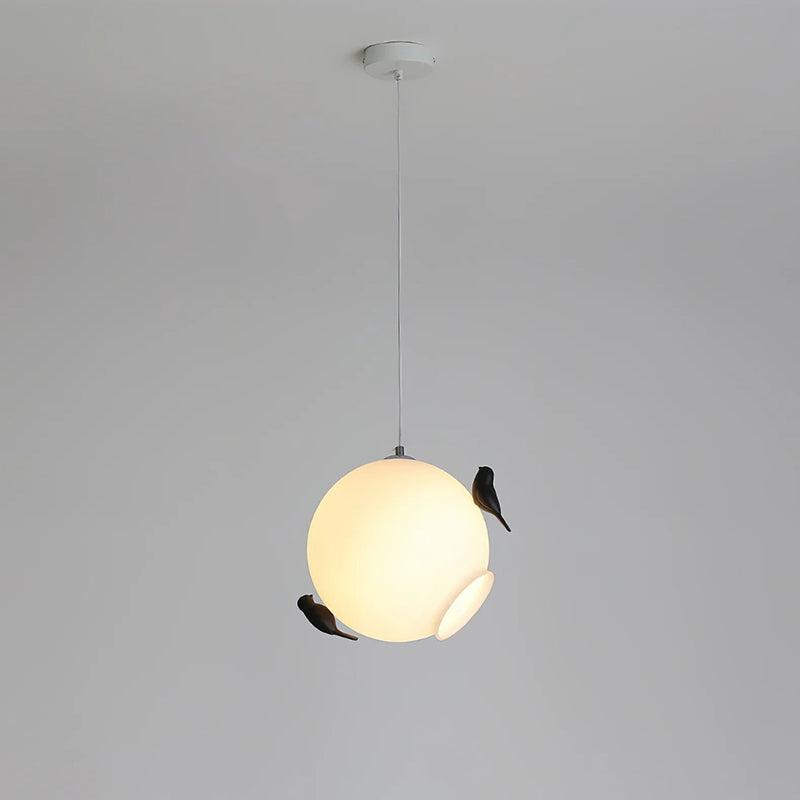 WOMO Frosted Glass Globe Pendant Light-WM2580