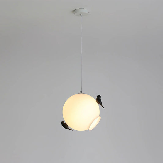 WOMO Frosted Glass Globe Pendant Light-WM2580