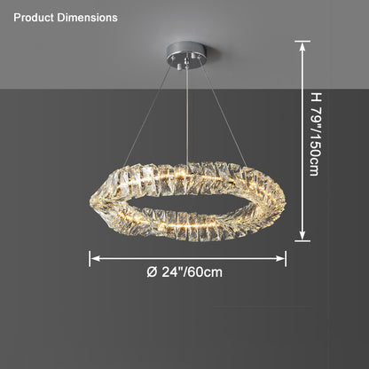 WOMO Crystal Ring Led Chandelier-WM2581