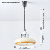WOMO Glass Dome Pull down Pendant Light-WM2582