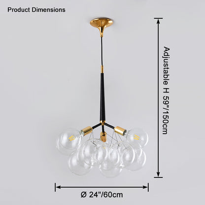 WOMO Glass Bubble Chandelier -WM2586