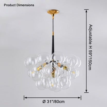 WOMO Glass Bubble Chandelier -WM2586