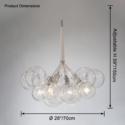 WOMO Glass Bubble Chandelier -WM2586