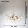 WOMO Glass Bubble Chandelier -WM2586 thumbnail