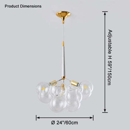 WOMO Glass Bubble Chandelier -WM2586