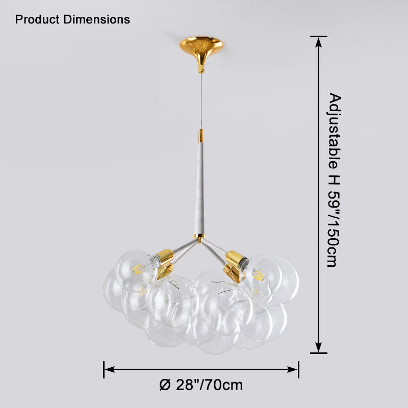 WOMO Glass Bubble Chandelier -WM2586