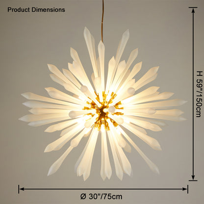 WOMO Sunburst Glass Chandelier-WM2587