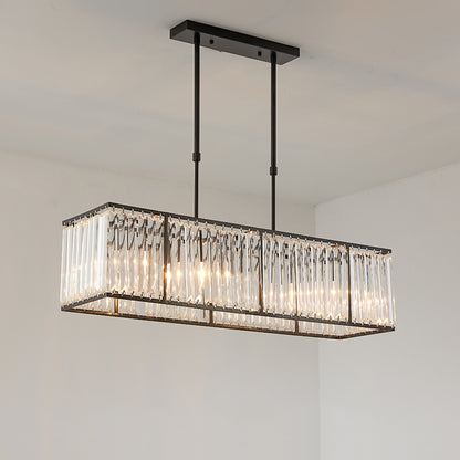 WOMO Rectangular Crystal Prism Chandelier-WM2588