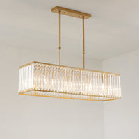 WOMO Rectangular Crystal Prism Chandelier-WM2588