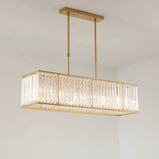 WOMO Rectangular Crystal Prism Chandelier-WM2588