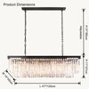WOMO Rectangular Crystal Chandelier-WM2589 thumbnail