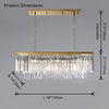 WOMO Rectangular Crystal Chandelier-WM2589 thumbnail