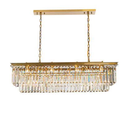 WOMO Rectangular Crystal Chandelier-WM2589