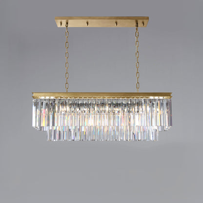 WOMO Rectangular Crystal Chandelier-WM2589