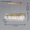 WOMO Rectangular Crystal Chandelier-WM2589 thumbnail