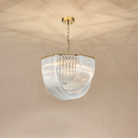 WOMO Ribbon Glass Chandelier-WM2590