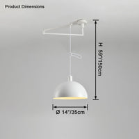 WOMO Glass Dome Offset Pendant Light-WM2591