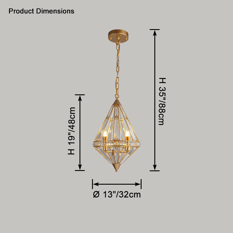 WOMO Diamond Crystal Pendant Light-WM2594